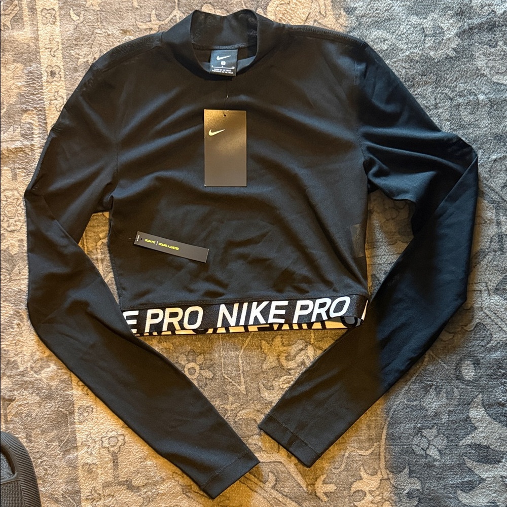 Nike Pro Black Long Sleeve Top